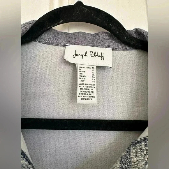 Joseph Ribkoff Tweed Jacket Style 222064 - Picture 10 of 11